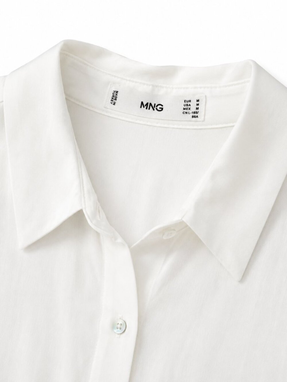 Mango White Long Sleeve Flowy Top (Size M) - Picture 4 of 4